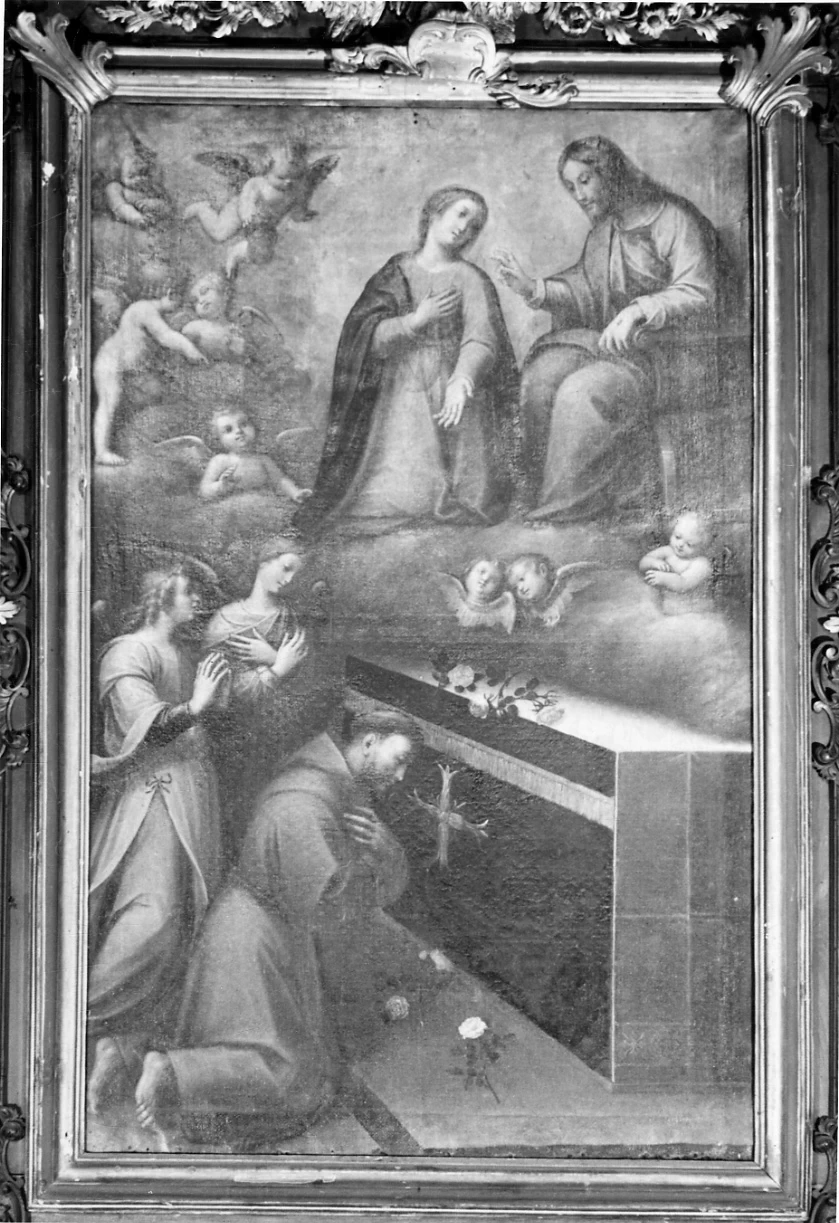  60-Orsola Caccia-visione di San Francesco d'Assisi alla Porziuncola -Torino, Vercelli 